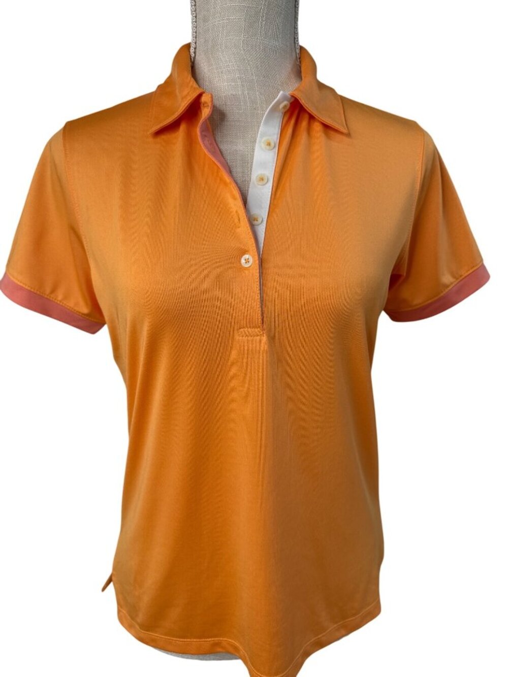 NWT Bermuda Sands XP Womens Orange Golf Polo Shirt Size M